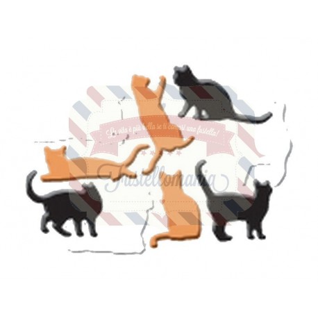 Fustella metallica Mini Cats