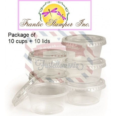 Contenitori 10 pezzi da 6 cl Clear Treat Cups with lids