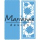 Fustella metallica Marianne Design Creatables Anja's flower rectangle