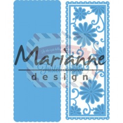 Fustella metallica Marianne Design Creatables Anja's flower rectangle