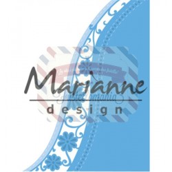 Fustella metallica Marianne Design Creatables Anja's flower wave