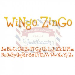 Fustella Sizzix Decorative Strip alfabeto Wingo Zingo
