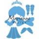 Fustella metallica Marianne Design Creatables Kim's Buddies princess