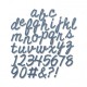Fustella Sizzix Thinlits Alfabeto Cutout Script