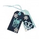 Fustella Sizzix Thinlits set tag with snowflakes
