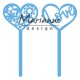 Fustella metallica Marianne Design Creatables Heart pins (set of 2)
