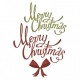 Fustella Sizzix Thinlits christmas ribbon