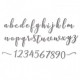 Fustella Sizzix Thinlits Alfabeto set 45pk elle lowercase
