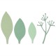 Fustella Sizzix Thinlits set 4pk elegant leaves