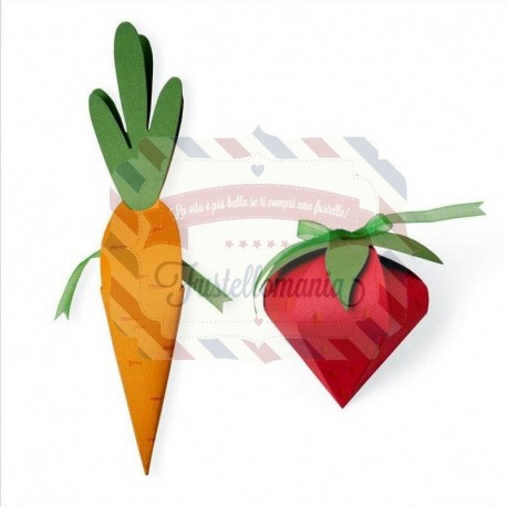 Fustella Sizzix A4 box Carrot & Strawberry