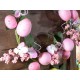 Ghirlanda con uova di Pasqua e fiori artificiali modello a scelta