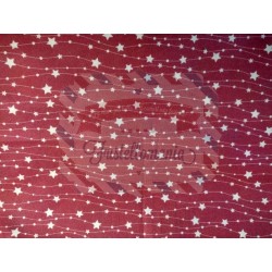 Pannolenci stampato 1mm fantasia stelline di Natale 40x50 cm