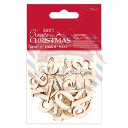 WOODEN ADVENT NUMBERS (25PCS) - CREATE CHRISTMAS