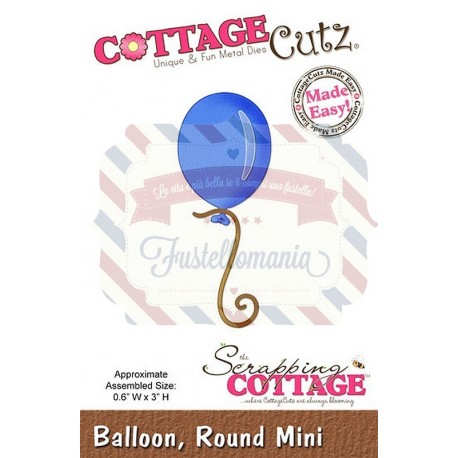 Fustella metallica Cottage Cutz Balloon round mini