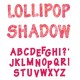 Fustella Sizzix Alfabeto Lollipop shadow maiuscolo