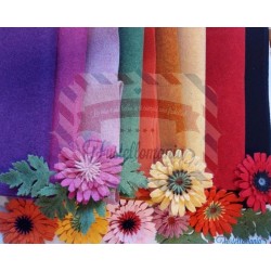 Feltro lana termoformabile 2 mm - KIT 9 colori per Gerbere