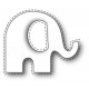 Fustella metallica PoppyStamps Stitched Elephant