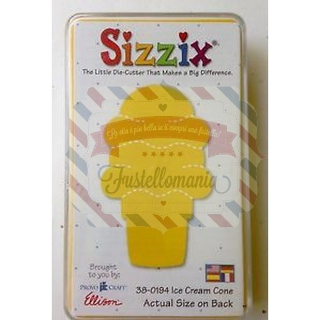 Fustella Sizzix Originals Yellow Cono gelato