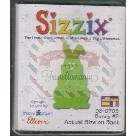 Fustella Sizzix Originals Green Bunny 2