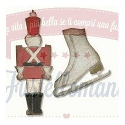 Fustella Sizzix Tim Holtz Movers & Shapers Mini Toy Soldier & Ice Skate