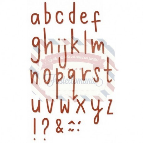 Fustella Sizzix Thinlits Alfabeto Delicate Letters 2