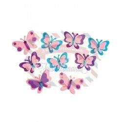 Fustellati 20 pezzi Farfalle in feltro adesive