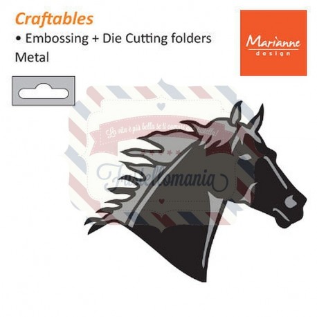 Fustella metallica Marianne Design Craftables Horse Head