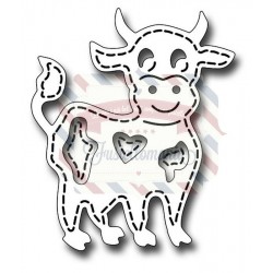 Fustella metallica Stitched Cow
