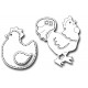 Fustella metallica Stitched Poultry