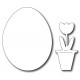 Fustella metallica Solid Egg (with bonus Potted Tulip)