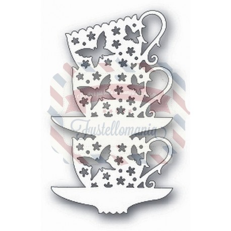 Fustella metallica Tutti Designs Stacked Butterfly Cups