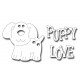Fustella metallica Puppy Love