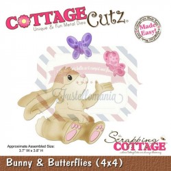 Fustella metallica Cottage Cutz Bunny & Butterflies