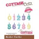 Fustella metallica Cottage Cutz Number Candles