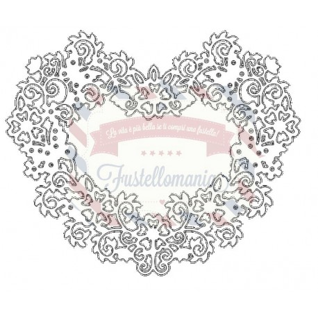 Fustella metallica Tutti Designs Flowery Heart