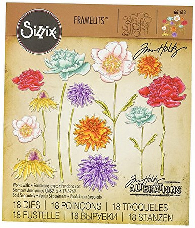 Fustella Sizzix Framelits Flower Garden & Mini Bouquet