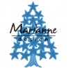 Fustella metallica Marianne Design Creatables Tiny's Christmas tree with stars