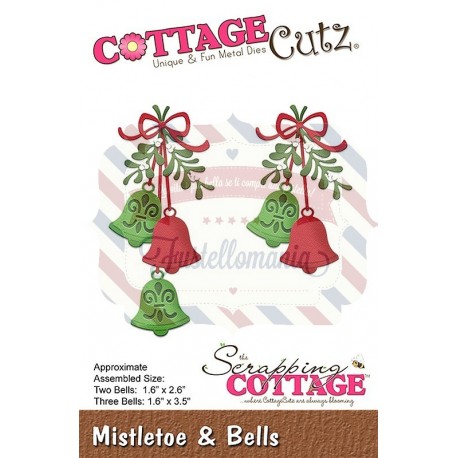 Fustella metallica Cottage Cutz Mistletoe & Bells