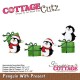 Fustella metallica Cottage Cutz Penguin With Present