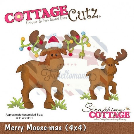 Fustella metallica Cottage Cutz Merry Moose-mas